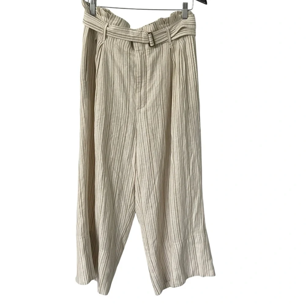 Banana Republic linen blend high waist wide leg belted pants luxury old money 16